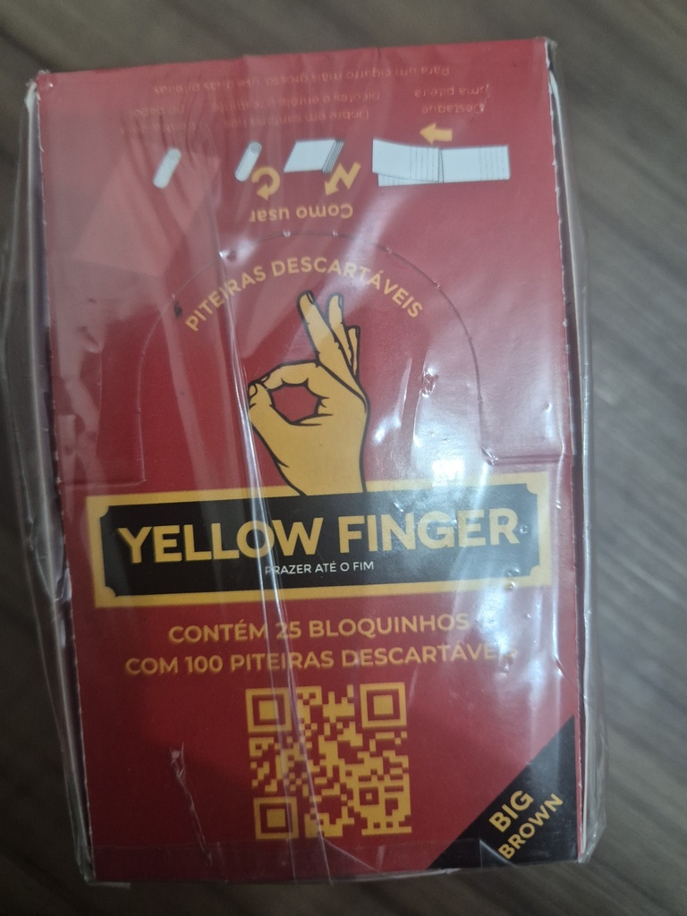 Piteira de Papel Yellow Finger Big Brown