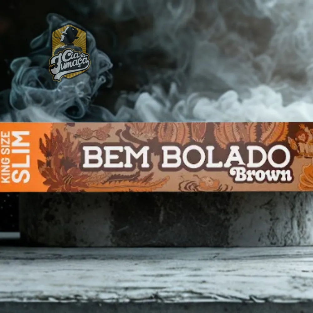 Seda Bem Bolado Brown - King Size Slim (Livreto c/ 35 Folhas)